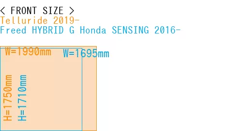 #Telluride 2019- + Freed HYBRID G Honda SENSING 2016-
